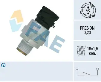 Handler.Part Oil pressure switch FAE 18116 1