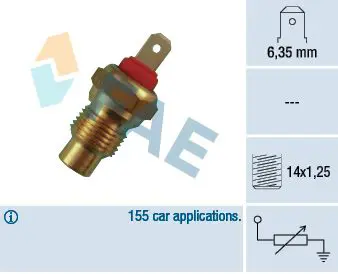 Handler.Part Sensor, coolant temperature FAE 31370 1