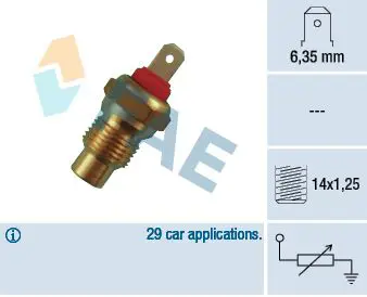 Handler.Part Sensor, coolant temperature FAE 31590 1