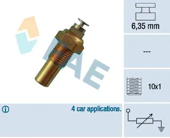 Handler.Part Sensor, coolant temperature FAE 32100 1