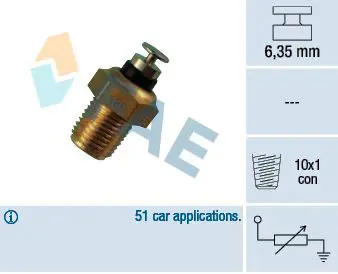 Handler.Part Sensor, coolant temperature FAE 32180 1