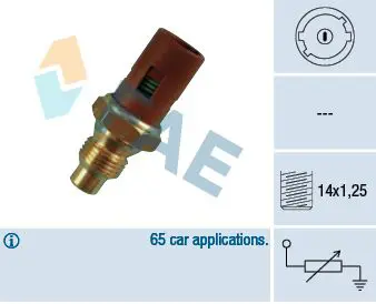 Handler.Part Sensor, coolant temperature FAE 32240 1