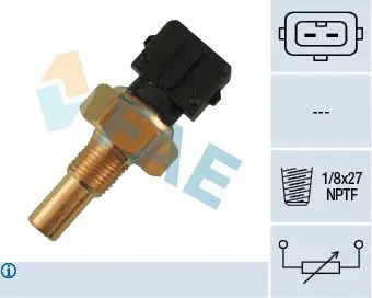 Handler.Part Sensor, coolant temperature FAE 33260 1