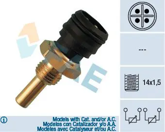 Handler.Part Sensor, coolant temperature FAE 33290 1