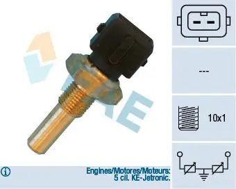 Handler.Part Sensor, coolant temperature FAE 33410 1