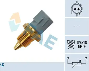 Handler.Part Sensor, coolant temperature FAE 33430 1