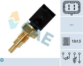 Handler.Part Sensor, coolant temperature FAE 33723 1