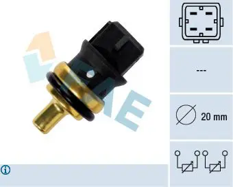 Handler.Part Sensor, coolant temperature FAE 33785 1