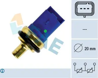 Handler.Part Sensor, coolant temperature FAE 33790 1