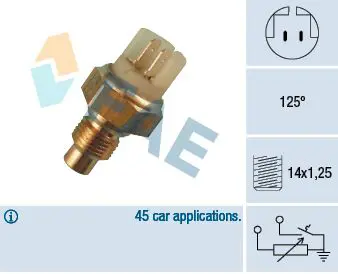 Handler.Part Sensor, coolant temperature FAE 34040 1