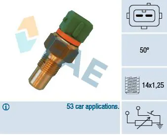 Handler.Part Sensor, coolant temperature FAE 34400 1