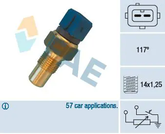 Handler.Part Sensor, coolant temperature FAE 34440 1