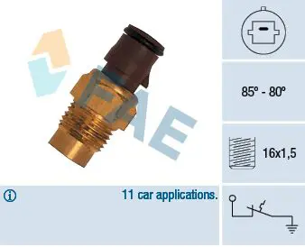 Handler.Part Temperature switch, radiator fan FAE 36160 1