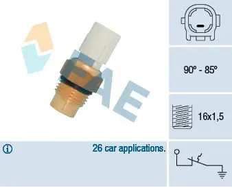 Handler.Part Temperature switch, radiator fan FAE 36710 1