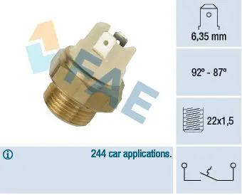 Handler.Part Temperature switch, radiator fan FAE 37010 1