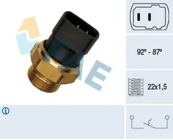 Handler.Part Temperature switch, radiator fan FAE 37260 1