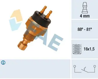 Handler.Part Temperature switch, radiator fan FAE 37440 1