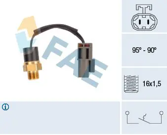 Handler.Part Temperature switch, radiator fan FAE 37530 1