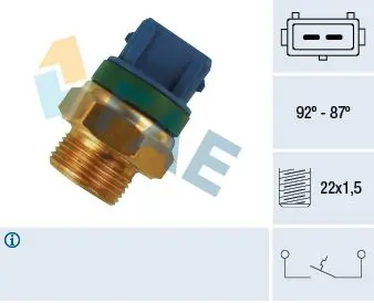 Handler.Part Temperature switch, radiator fan FAE 37680 1