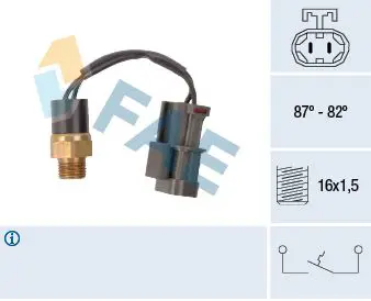 Handler.Part Temperature switch, radiator fan FAE 37760 1