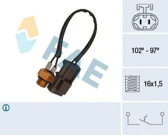 Handler.Part Temperature switch, radiator fan FAE 37770 1