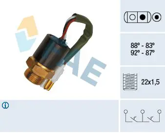 Handler.Part Temperature switch, radiator fan FAE 37890 1