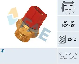 Handler.Part Temperature switch, radiator fan FAE 37960 1