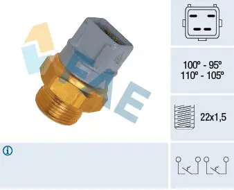 Handler.Part Temperature switch, radiator fan FAE 37970 1