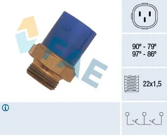 Handler.Part Temperature switch, radiator fan FAE 38170 1