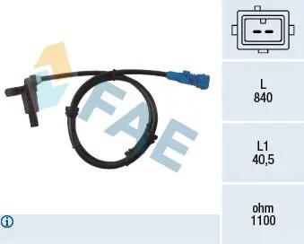 Handler.Part Sensor, wheel speed FAE 78022 1