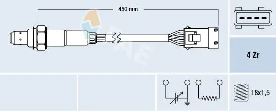 Handler.Part Lambda sensor FAE 77162 1