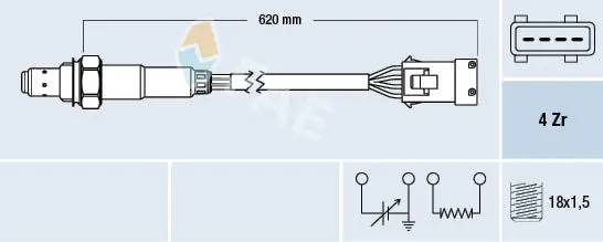 Handler.Part Lambda sensor FAE 77163 1