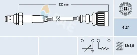 Handler.Part Lambda sensor FAE 77172 1