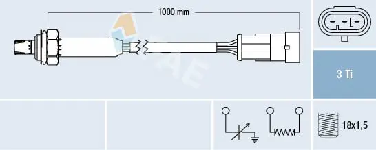 Handler.Part Lambda sensor FAE 77182 1