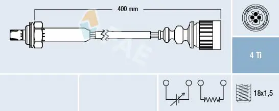 Handler.Part Lambda sensor FAE 77187 1