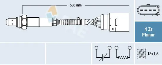 Handler.Part Lambda sensor FAE 77202 1