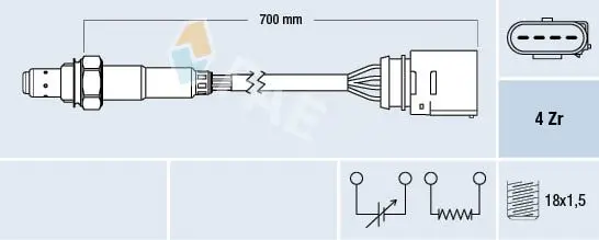 Handler.Part Lambda sensor FAE 77205 1