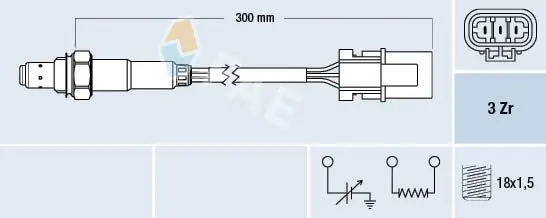 Handler.Part Lambda sensor FAE 77228 1