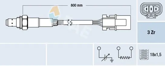 Handler.Part Lambda sensor FAE 77230 1