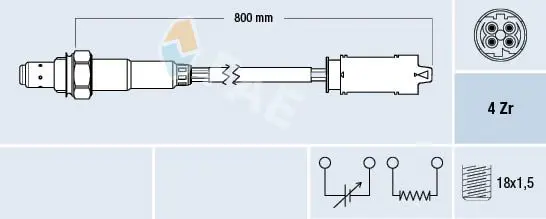 Handler.Part Lambda sensor FAE 77237 1