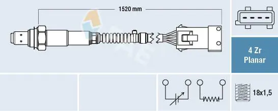 Handler.Part Lambda sensor FAE 77242 1