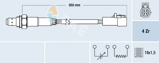 Handler.Part Lambda sensor FAE 77262 1