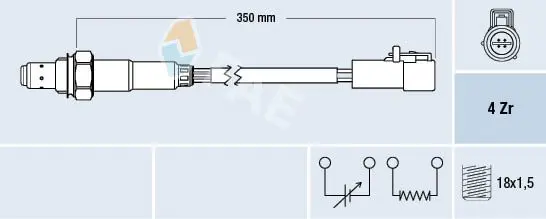 Handler.Part Lambda sensor FAE 77264 1