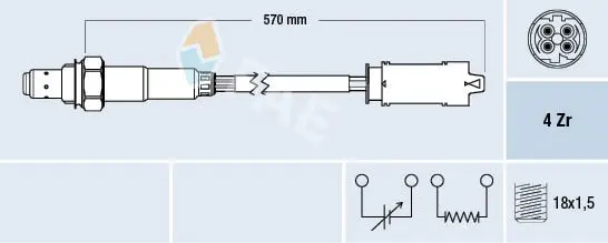 Handler.Part Lambda sensor FAE 77266 1