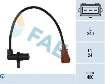 Handler.Part Rpm sensor, engine management FAE 79033 1