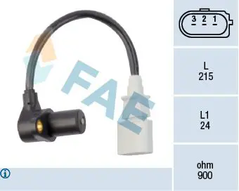 Handler.Part Rpm sensor, engine management FAE 79048 1