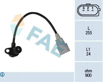 Handler.Part Sensor, crankshaft pulse FAE 79050 1