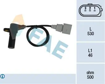 Handler.Part Sensor, crankshaft pulse FAE 79063 1