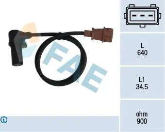 Handler.Part Rpm sensor, engine management FAE 79076 1