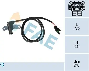 Handler.Part Rpm sensor, engine management FAE 79145 1